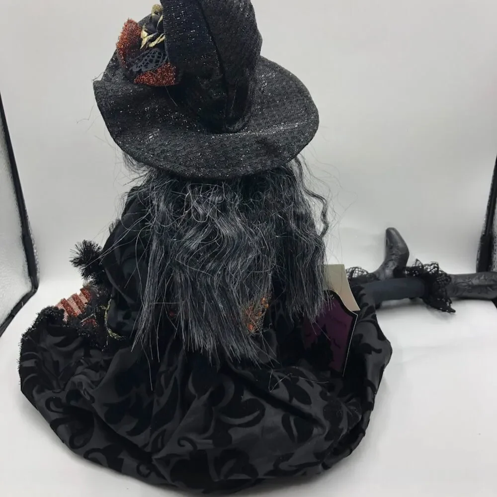 Wicked Witch Figurine Moonlight Manor With Tags Spiders Halloween Decor Haunted